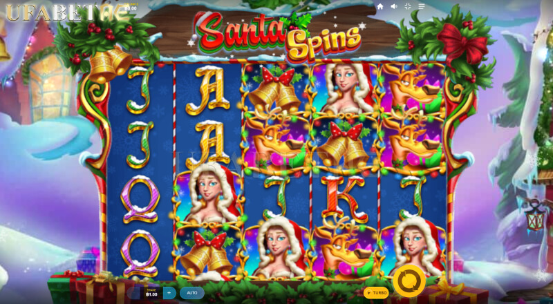 รีวิวสล็อต Santa Spins เกมหลัก สล็อตออโต้