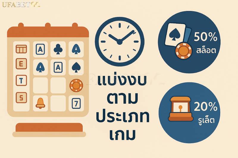 เทคนิคจัดงบเล่นคาสิโน แบ่งงบตามเกม