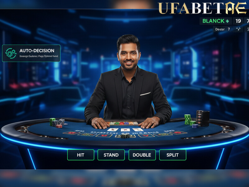 ดีลเลอร์แบล็คแจ็คค่าย Pragmatic Play พร้อมปุ่ม Hit Stand Double Split