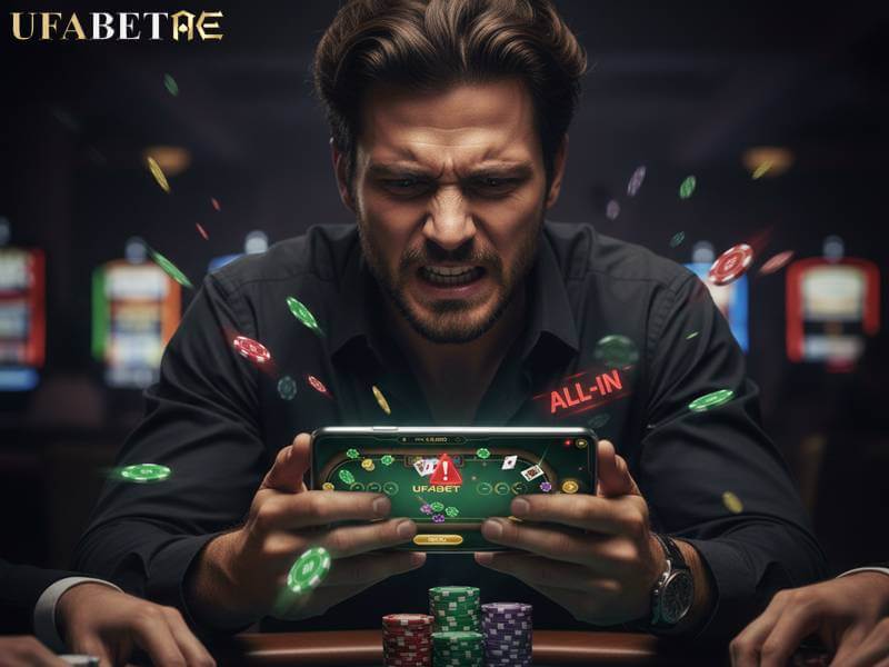ข้อเสียโป๊กเกอร์ออนไลน์ คาสิโนเว็บยูฟ่า อารมณ์เสีย ขณะเล่นและ All-in ผ่านมือถือ